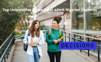 Top Universities Abroad that admit Nigerian students