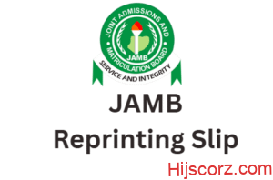 How to Reprint JAMB Slip